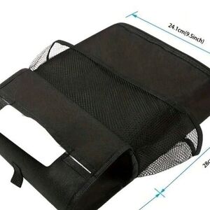 Black Mesh Car Seat Organizer